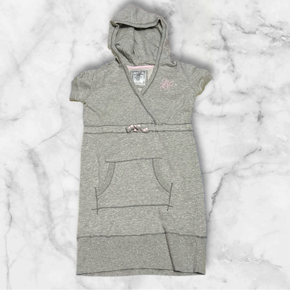 Gray Hooded Dress with Pocket H&M 13-14 yrs old